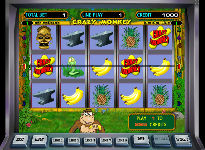 Игровые автоматы Обезьянки Crazy Monkey бесплатно